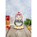Kreuzstich-Set "Neujahrspinguin" 11x7 cm SR-1174