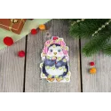 Kreuzstich-Set "Neujahrspinguin" 11x7 cm SR-1174