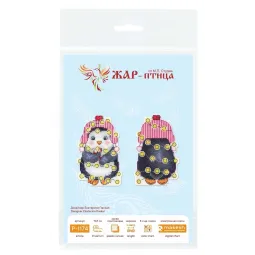 Kryželių siuvinėjimo rinkinys "Naujametinis pingvinas" 11x7 cm SR-1174