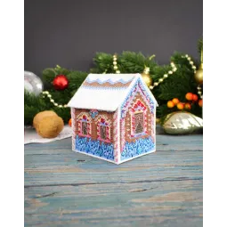 Набор для вышивания крестом "3D игрушка. Нарядный домик" 6x9x8 см SR-1168