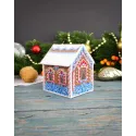 Набор для вышивания крестом "3D игрушка. Нарядный домик" 6x9x8 см SR-1168