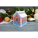 Набор для вышивания крестом "3D игрушка. Нарядный домик" 6x9x8 см SR-1168