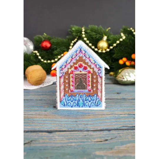 Kreuzstich-Set "3D-Spielzeug. Ein schickes Haus" 6x9x8 cm SR-1168