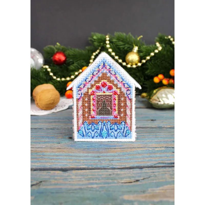 Kreuzstich-Set "3D-Spielzeug. Ein schickes Haus" 6x9x8 cm SR-1168