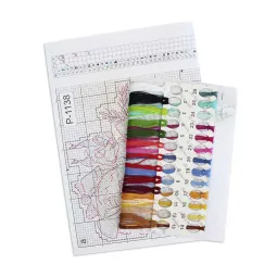 Kreuzstich-Set „Freches Eichhörnchen“ 9x12 cm SR-1138