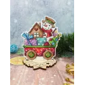 Набор для вышивания крестиком "Счастье на колесах" 10x9 см SR-1136
