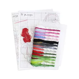 Kreuzstich-Set "Gimpel" 14x13 cm SR-1131