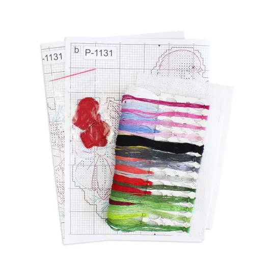 Kreuzstich-Set "Gimpel" 14x13 cm SR-1131