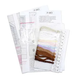 Набор для вышивания крестом "3D игрушка. Пряничный домик" 6x8x6 см SR-963