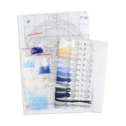 Kreuzstich-Set "Neujahrskugel. Geflügelter Postbote" 11x10 cm SR-962