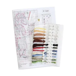 Набор для вышивания крестиком "Лошадь в пальто" 13x8 см SR-1328