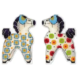 Kreuzstich-Set "Buntes Pferd" 12x8 cm SR-1324