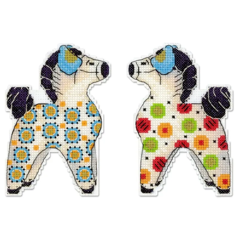 Kryželio rinkinys "Spalvingas arklys" 12x8 cm SR-1324