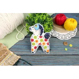 Kreuzstich-Set "Buntes Pferd" 12x8 cm SR-1324