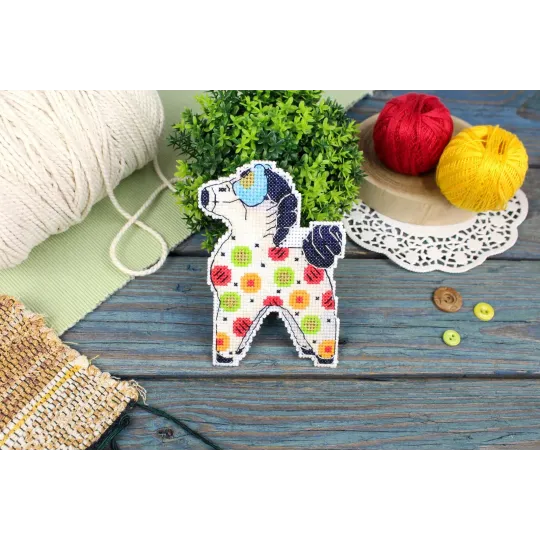 Набор для вышивания "Цветная лошадь" 12x8 см SR-1324