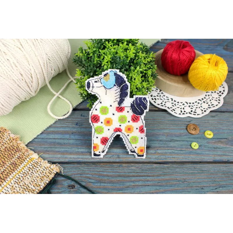 Kryželio rinkinys "Spalvingas arklys" 12x8 cm SR-1324