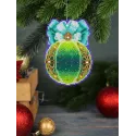 Набор для вышивания крестом "Елочный шар. Лесная магия" 12x9 см SR-1312