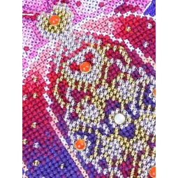 Kreuzstichset "Weihnachtsbaumkugel. Magie des Herzens" 12x9 cm SR-1310