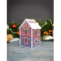 Kit de point de croix "Jouet 3D. Maison avec motifs" 11x6x6 cm SR-1169