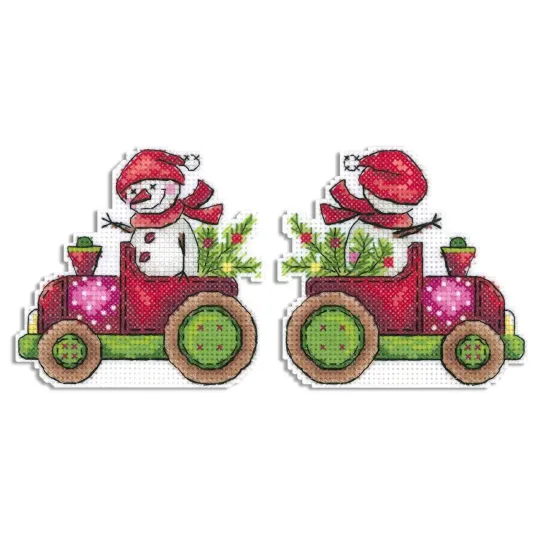 Набор для вышивания "Снежный курьер" 9x9 см SR-1133