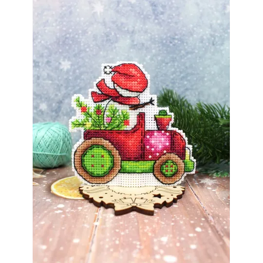 Kryželio rinkinys "Sniežinis kurjeris" 9x9 cm SR-1133