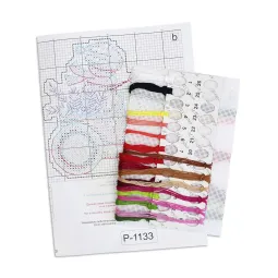 Kreuzstich-Set "Schneebote" 9x9 cm SR-1133