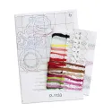 Kit de point de croix « Livreur de neige » 9x9 cm SR-1133