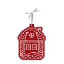 Kit de point de croix "Jouet du Nouvel An : Maison sous la neige" 13x11 cm ST-1089