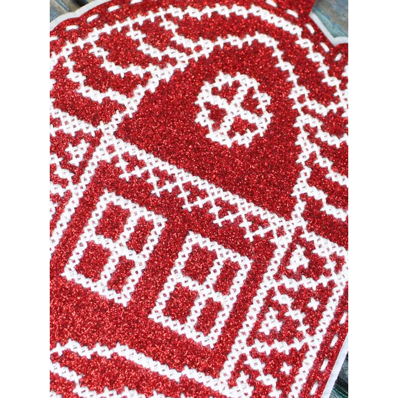 Kreuzstich-Set "Neujahrsspielzeug: Haus im Schnee" 13x11 cm ST-1089