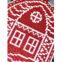 Kit de point de croix "Jouet du Nouvel An : Maison sous la neige" 13x11 cm ST-1089