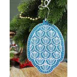 Kreuzstich-Set "Neujahrsspielzeug: Winterzapfen" 14x10 cm ST-1086