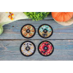 Набор для вышивания крестиком "Хэллоуинские пончики. Булавки. Магниты" 6x6 см ST-1075