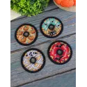 Kit de point de croix "Donuts d'Halloween. Épinglettes. Aimants" 6x6 cm ST-1075