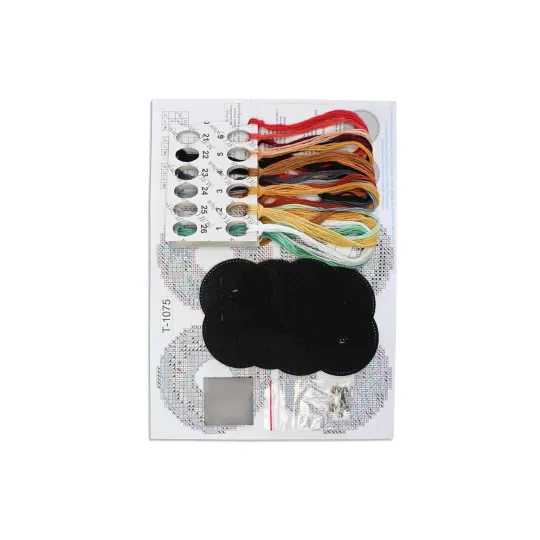 Kit de point de croix "Donuts d'Halloween. Épinglettes. Aimants" 6x6 cm ST-1075