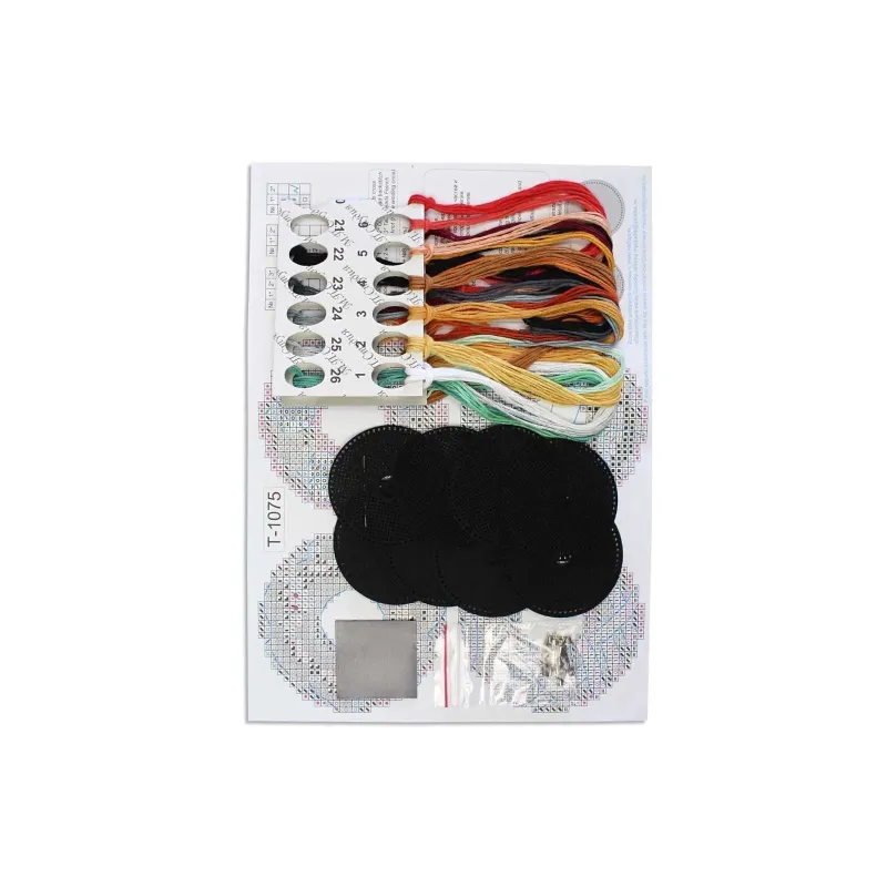 Набор для вышивания крестиком "Хэллоуинские пончики. Булавки. Магниты" 6x6 см ST-1075