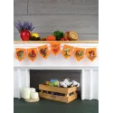 Kreuzstich-Set "Herbstgirlande orange (7 Flaggen)" 10x7 cm ST-1002