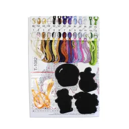 Набор для вышивания крестиком "Осенняя гирлянда оранжевая (7 флажков)" 10x7 см ST-1002