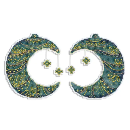 Kreuzstich-Set "Märchenmond" 10x9 cm SR-970