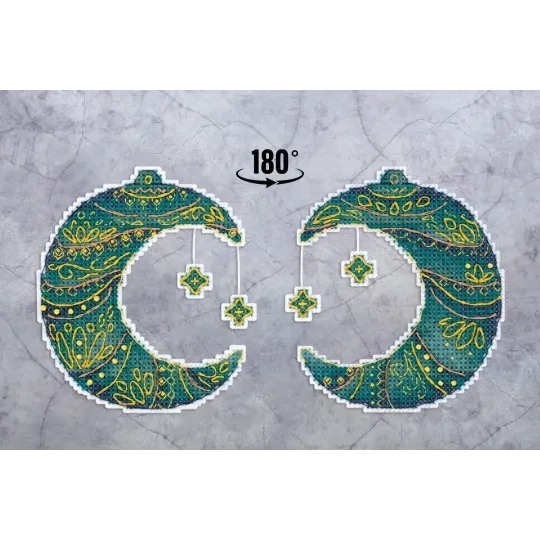 Kreuzstich-Set "Märchenmond" 10x9 cm SR-970