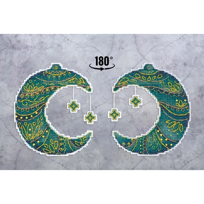 Kreuzstich-Set "Märchenmond" 10x9 cm SR-970