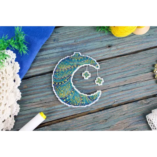 Kreuzstich-Set "Märchenmond" 10x9 cm SR-970