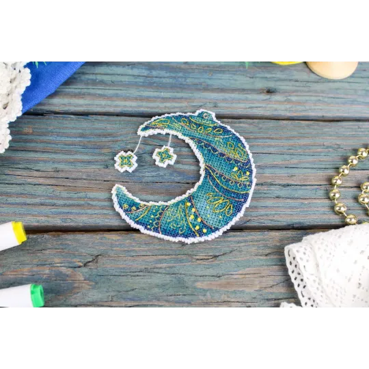 Kreuzstich-Set "Märchenmond" 10x9 cm SR-970