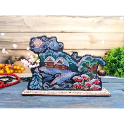 Kreuzstich-Set "Winterglühen" 11x16 cm SR-1326