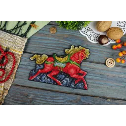 Набор для вышивания крестом "Зимнее сияние" 11x16 см SR-1326