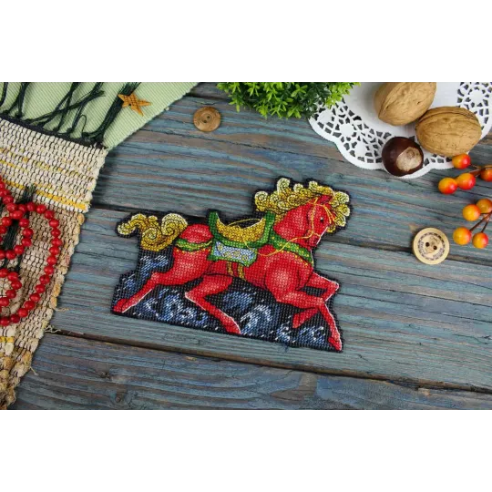 Cross stitch kit "Winter glow" 11x16 cm SR-1326