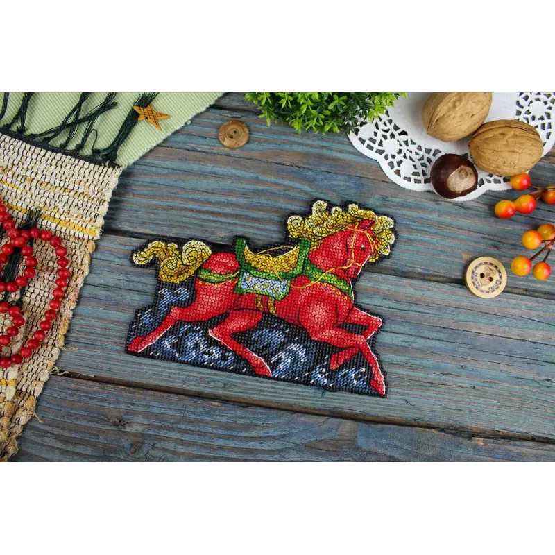 Kit de point de croix "Winter glow" 11x16 cm SR-1326