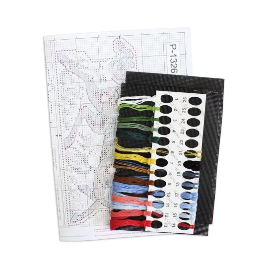 Kit de point de croix "Winter glow" 11x16 cm SR-1326