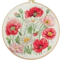 Kreuzstich-Set "Wenn Mohnblumen blühen" 30x30 cm AAH-299