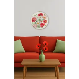 Набор для вышивания крестиком "Когда цветут маки" 30x30 см AAH-299