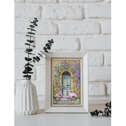 Kit de point de croix "La Dolce Vita" 16x25 cm AAH-294